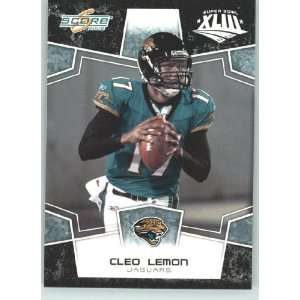 Score Limited Edition Super Bowl XLIII Black Border # 147 Cleo Lemon 