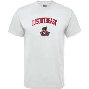  IU Southeast Grenadiers White Arch Logo T Shirt Sports 