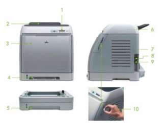  HP CLJ2605DTN Color Laserjet Printer: Electronics