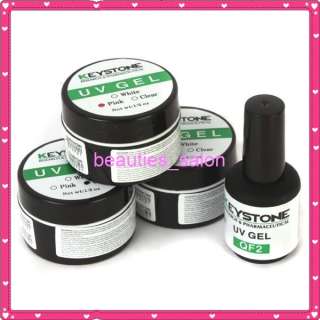 Keystone 3 Colors Uv gel + Uv topcoat Nail Art Pro  