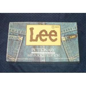    Pictionary Hip Pocket Edition   Lee Jeans (1988) Toys & Games