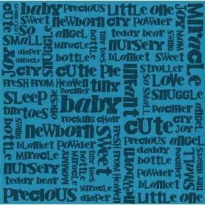   Cardstock 12X12 Artesian Pool With Baby Words: Kitchen & Dining