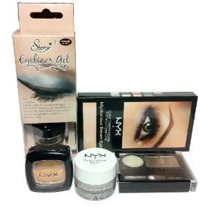 NYX 5pc Brown Eyes Makeup Kit w/ Mysterious Brown Eyes + Eyeshadow 