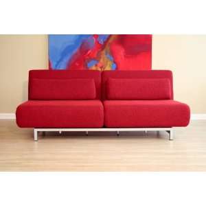    Wholesale Interiors Red Convertible Sofa Bed