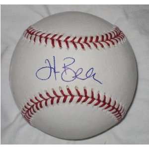  Hank Blalock Autographed Baseball Rangers Tristar Sports 