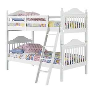  Woodcrest Cosmo Twin over Twin Bunk Bed + 2 Free 