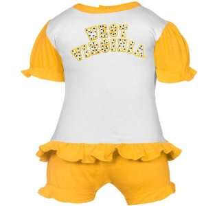    Gold Polka Dot Bloomer & T Shirt Set (6 Months)