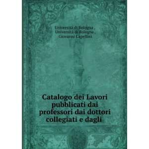     di Bologna , Giovanni Capellini UniversitÃ  di Bologna  Books