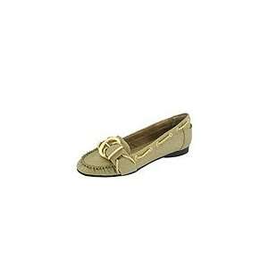   Couture Womens Slip on Dress Shoes (Khaki Leather): Everything Else