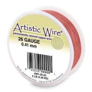 Artistic Wire 28 Gauge Salmon Wire, 1/4 Pound Arts 