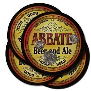  ABBATE Family Name Beer & Ale Coasters: Everything Else