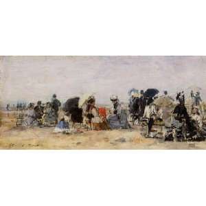  , painting name: Beach Scene 5, By Boudin Eugène  Home & Kitchen