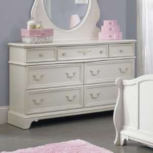  Arielle 7 Drawer Dresser in Antique White: Home & Kitchen