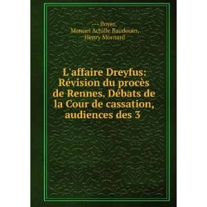   des 3 . Manuel Achille Baudouin, Henry Mornard     Boyer Books