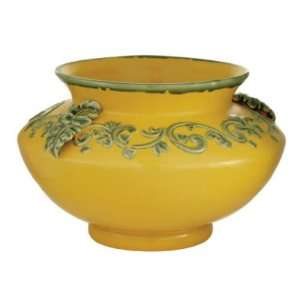   Round Shape Vase with Embossed Accents by WMU Patio, Lawn & Garden