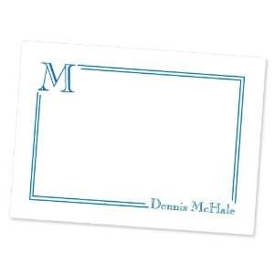 South Hampton Flat Note Card with Initial 