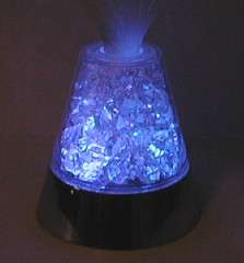 FIBER OPTIC ~ CRYSTAL ICE ~ PARTY LIGHT/NIGHT LAMP  