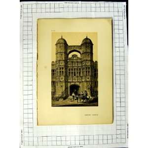 Brereton Cheshire England Architecture Antique Print: Home 