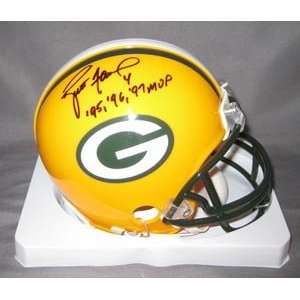  Brett Favre Signed Packers Mini Helmet   MVPs Sports 