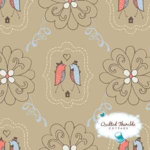  Feather N Stitch by Sarah Watts   Love Birds Linen (110 