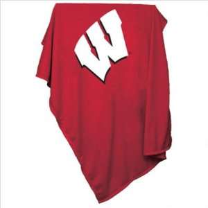   Logo Chairs 244 74 Collegiate Sweatshirt Blanket   Wisconsin: Sports