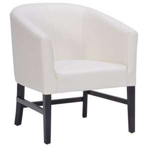  Modern Home   Canyon Armchair in Ivory Leatherette