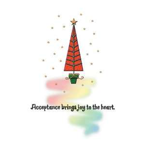 Acceptance Brings Joy   Boxed Holiday Christmas Greeting Cards   Set 
