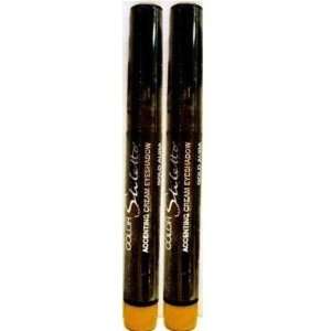 Maybelline Stiletto Accenting Cream Eyeshadow GOLD AURA (Qty, of 2) as 