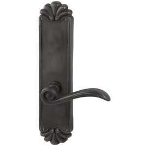 Emtek 6052 Flat Black   8 1/4 Height #16 Style Sideplate Tuscany Bron