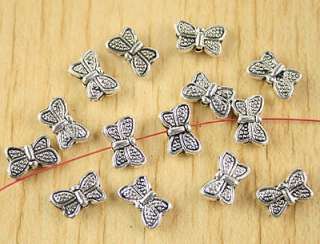 70pcs Tibetan silver butterfly spacer beads H2703  