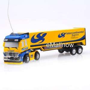   Model 1:98 Scale Container Truck Yellow+Blue 27MHz/1*AA  