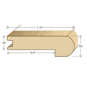 96 Solid Hardwood Unfinished Acacia Stair Nose for 11/16 Floors