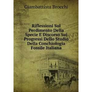   Della Conchiologia Fossile Italiana Giambattista Brocchi Books