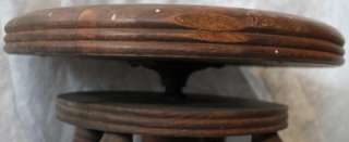   Antique Piano Bench Seat Stool Claw and Ball feet Tonk & Co. New York