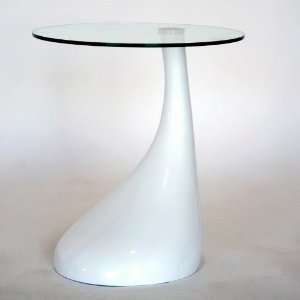  White Plastic Base Round Coffee Table