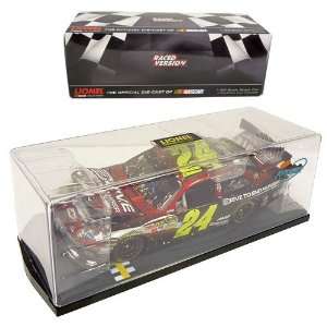   Nascar Diecast Car In Display Case W/Collectors Card Action Platinum