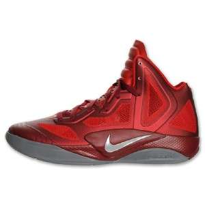 NIKE HYPERFUSE 2011 SUPREME MENs BASKETBALL SHOE RED / SILVER BRAND 