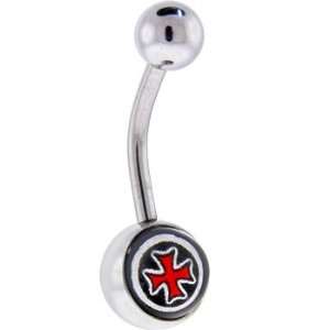 RED BARON Steel LOGO Belly Button Ring