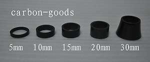   Carbon Fiber 1 1/8 Bicycle Headset Spacers 5 10 15 20 30mm  