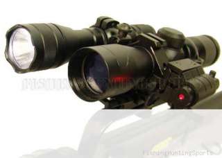 4x30 Rifle Scope Mount Ring Flashlight laser sight set  
