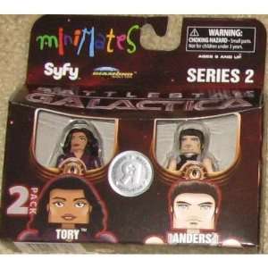   Galactica Minimates 2 Pack Tory and Anders Exclusive Toys & Games
