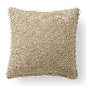  Outdoor Square Pillow in Rumor Off White with Cording   17 