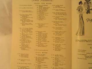Metropolitan Opera House Program from 1936 1937 season  