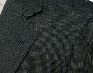 Daniele $1295 Gray Birdseye Nail Head Wool Mens Suit  
