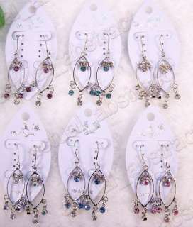 wholesale444pairs Czech rhinestone crystal sway earring  