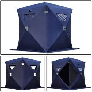  Dark Blue Portable Ice Fishing Shelter 1 Man 2 Person New 