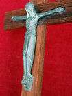   FRENCH CRUCIFIX   Purple wood and spalter   ART DECO CHRISTIAN CROSS