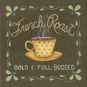 French Roast Coffee Kitchen Kim Lewis Framed Picture  