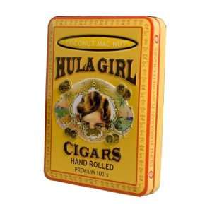  Hula Girl Coconut Mac Nut Small Cigar Tin: Everything Else