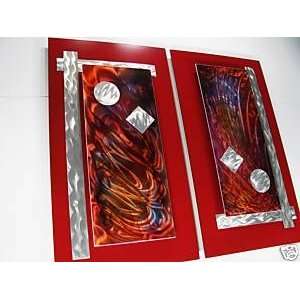  Metal Wall Decor Featuring Abstract Painting on Metal 